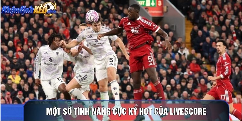Một số tính năng cực kỳ hot của livescore 