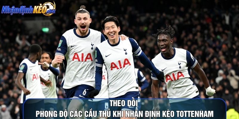 Theo dõi phong độ các cầu thủ khi nhận định kèo tottenham